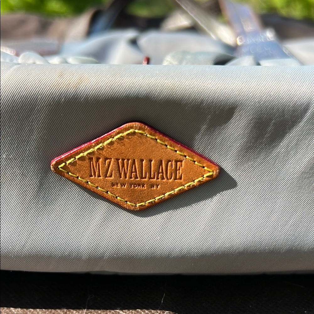 GUC MZ Wallace Nylon Gray Shoulder Bag - Picture 2 of 9